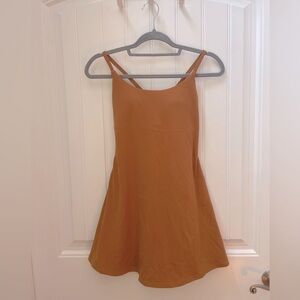 Athletic dress with built in bra & shorts with phone pockets